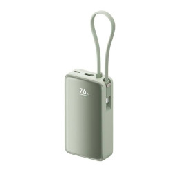 Портативный аккумулятор Xiaomi Cable Screen Power Bank 10000 45W (зелёный)