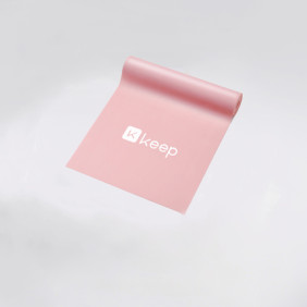 Эластичная лента для йоги и пилатеса Keep (1800x150x0,025 мм / 10 фунтов, розовый)