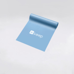 Эластичная лента для йоги и пилатеса Keep (1800x150x0,035 мм / 15 фунтов, синий)