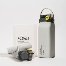 Складная бутылка для воды asu 600ml (белый)