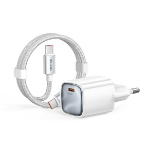 Адаптер Mcdodo Nano 45W Charger with USB-C / USB-C Cable  (белый)
