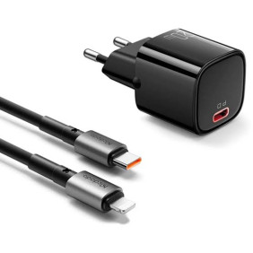 Адаптер Mcdodo Nano 20W PD Charger with USB-C / USB-C Cable (чёрный)