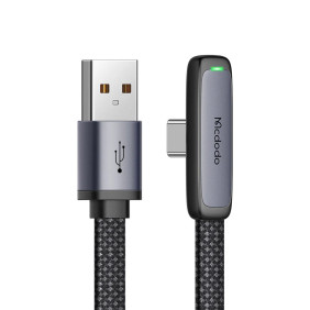 Кабель Mcdodo USB-A / USB-C 90° Data Cable 100W 1,2m (чёрный)