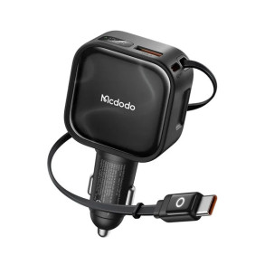 Автомобильная зарядка Mcdodo Digital Display Retractable Car Charger 93W